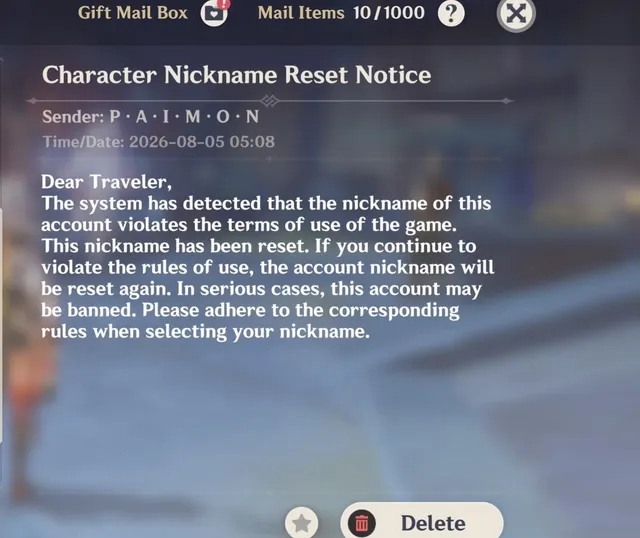 Featured image of post After nearly 6 years of playing this game, my nickname “peepee”has finally been flagged!